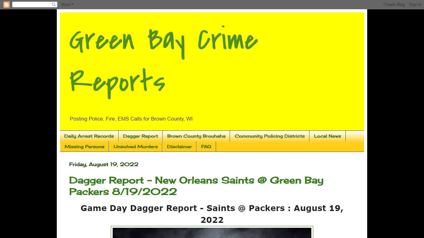 Green Bay Crime Reports